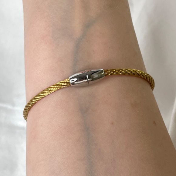 Cable/Rope Bangle with Evil Eye - Picture 9 of 15